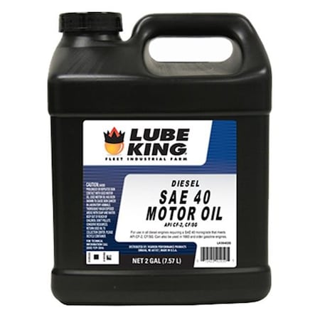 Lube King Lube King LK05402G SAE 40W Diesel Engine Oil; 2 Gallon 191641
